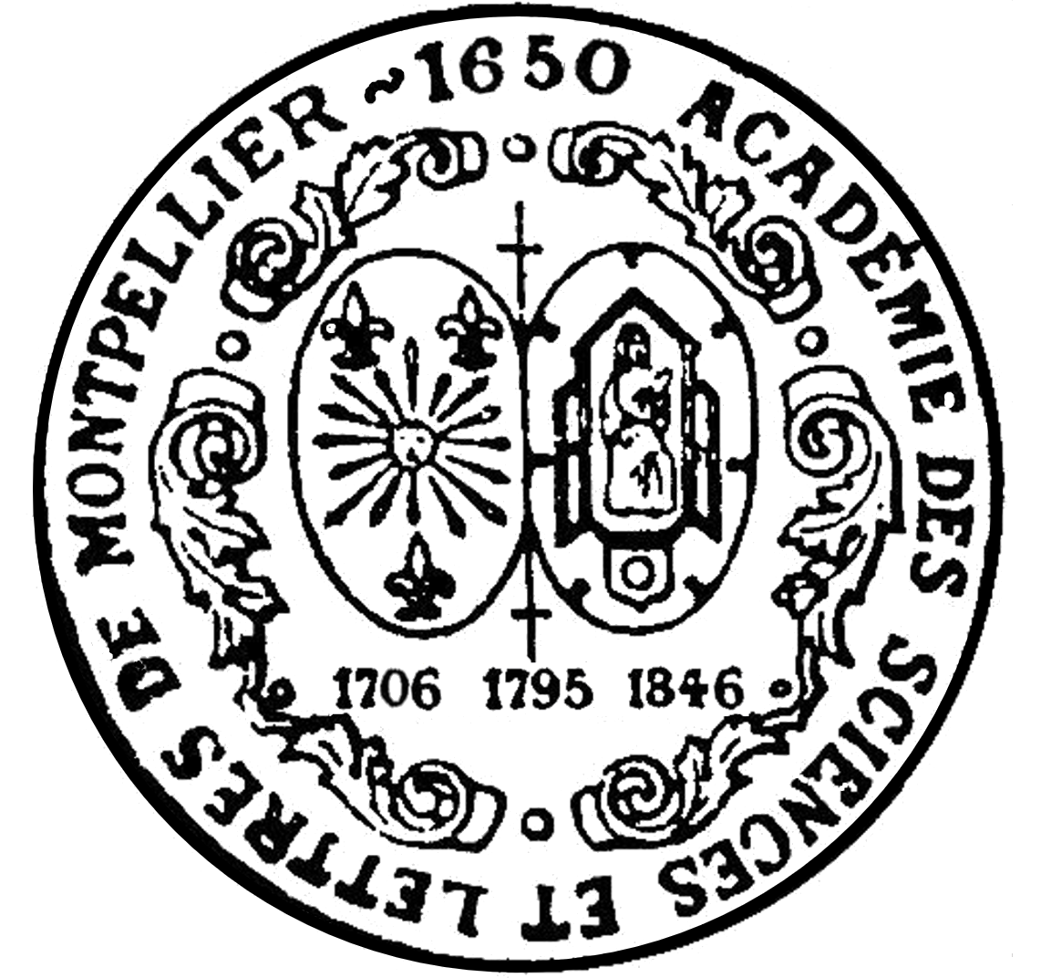 Sceau officiel de l'Académie des Sciences et Lettres de Montpellier